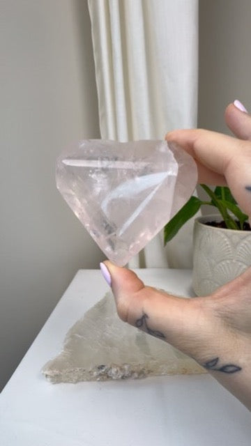 Rose Quartz Heart