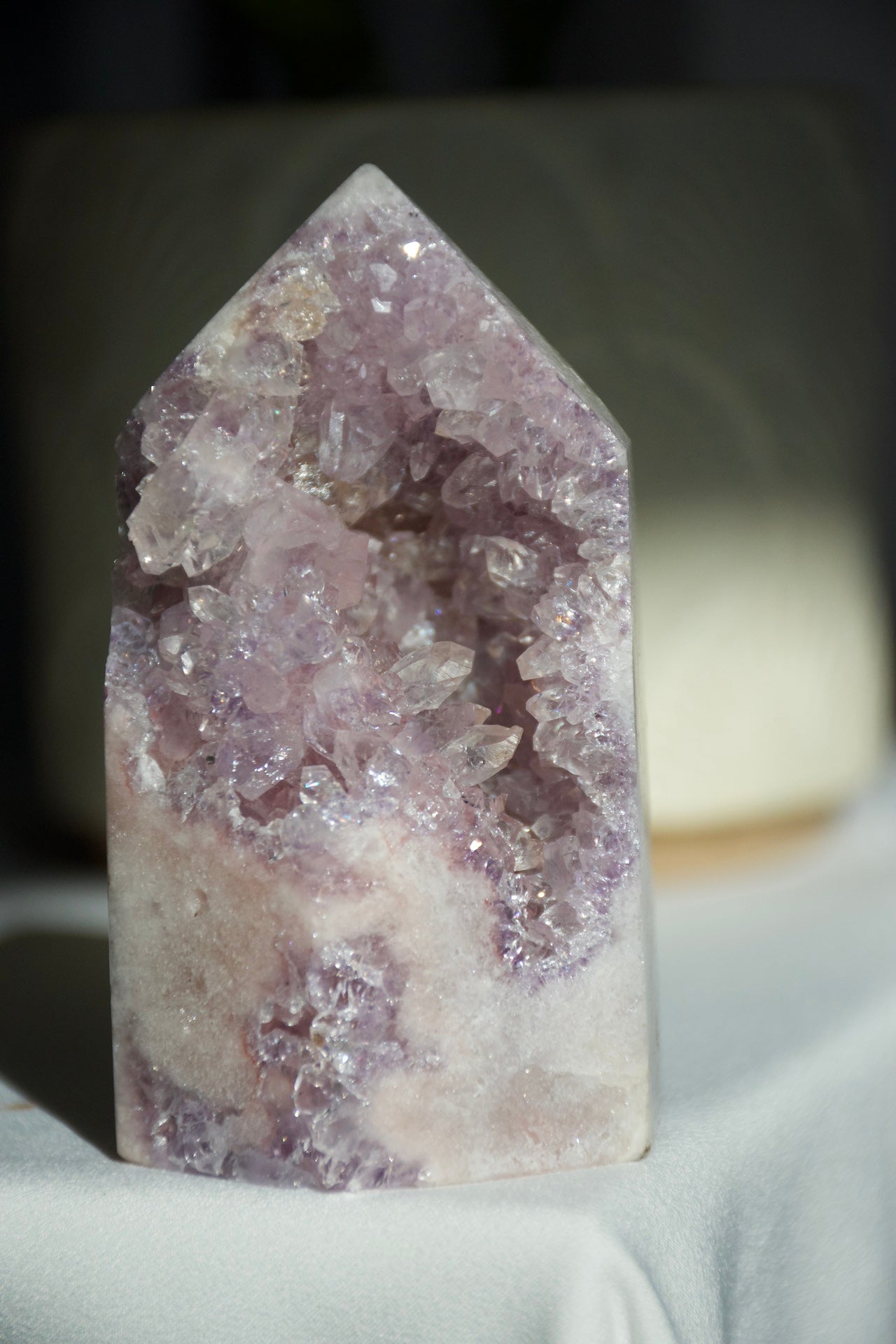 Lavender Amethyst Druzy Tower