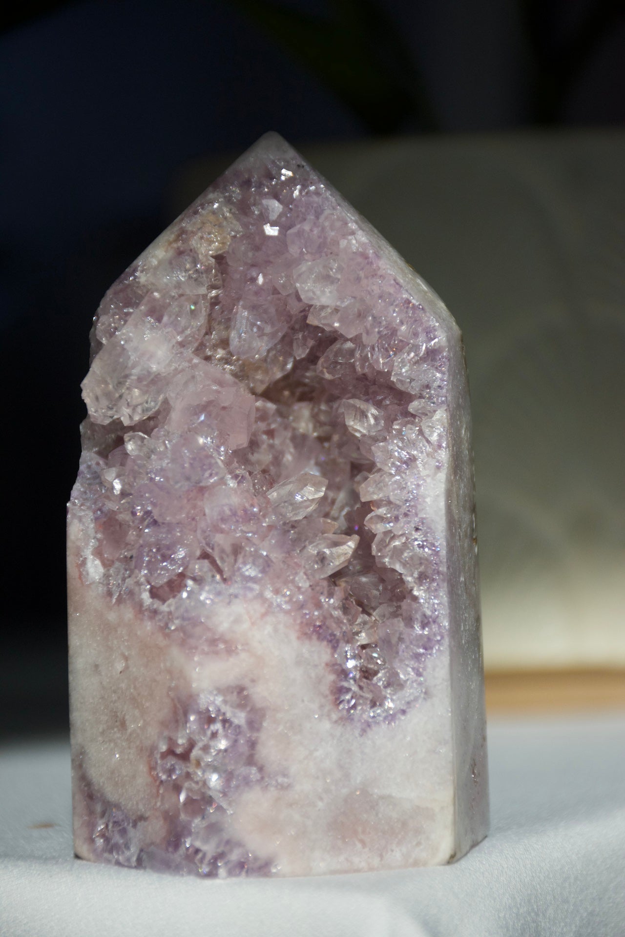 Lavender Amethyst Druzy Tower