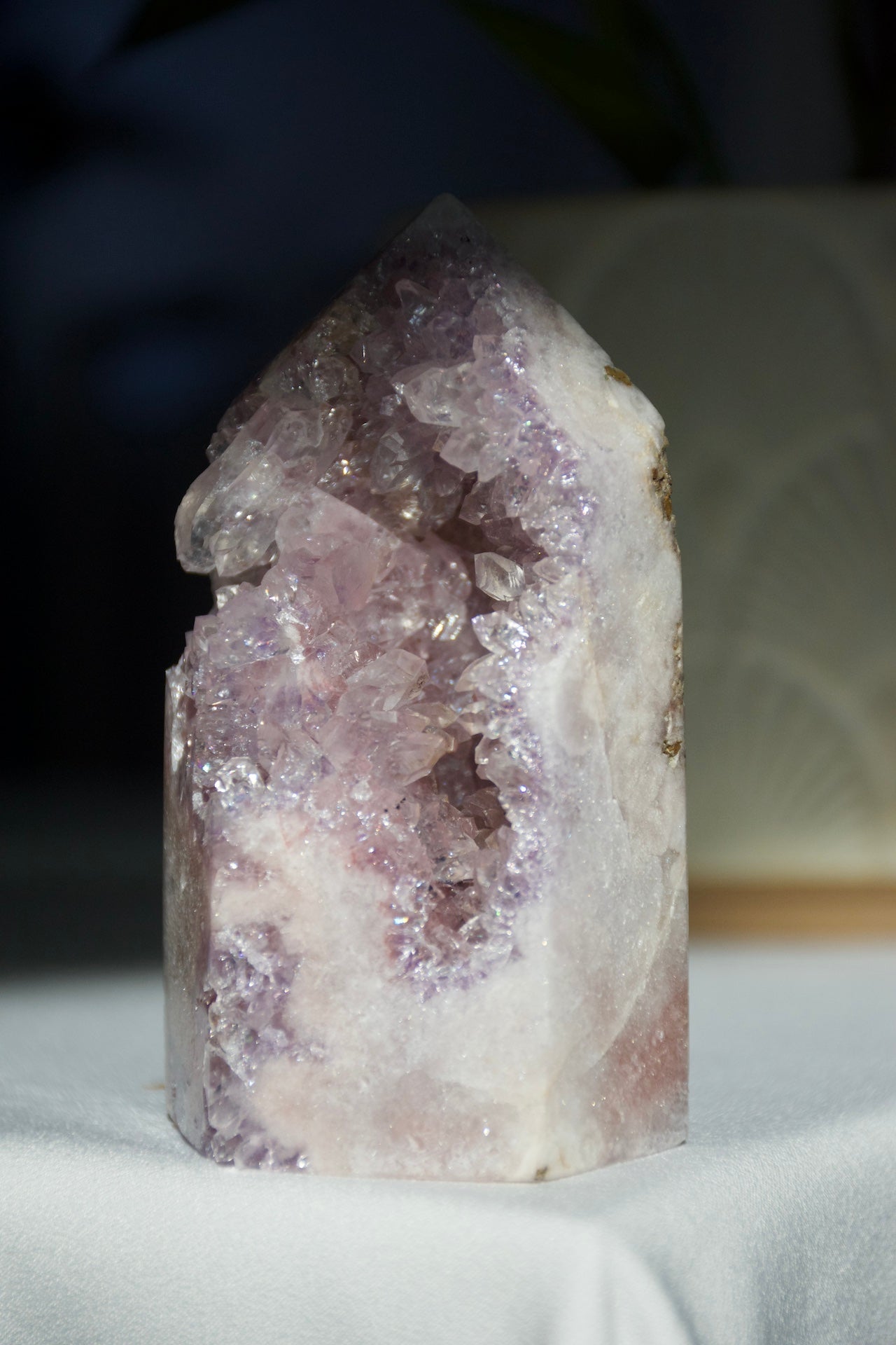 Lavender Amethyst Druzy Tower