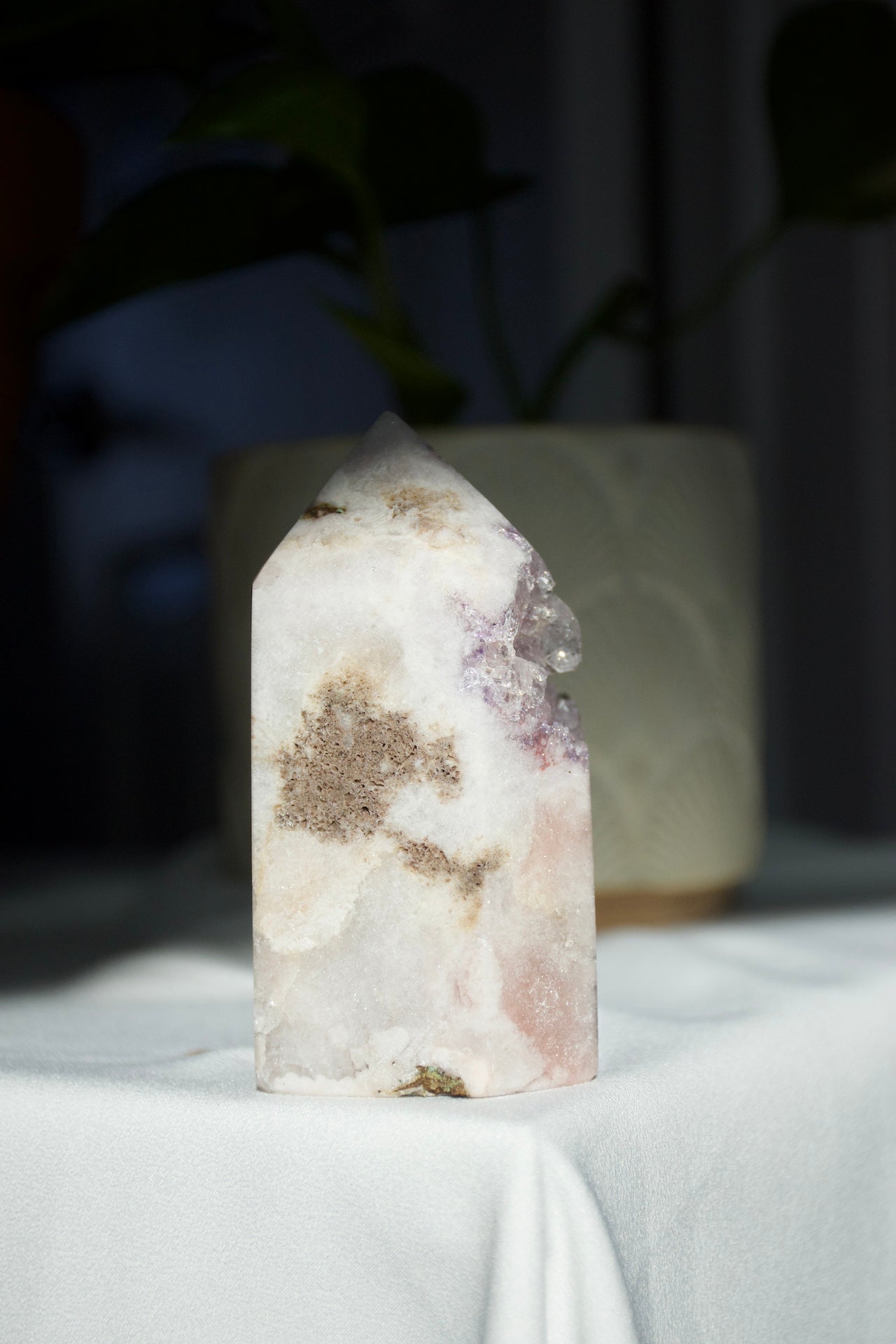 Lavender Amethyst Druzy Tower