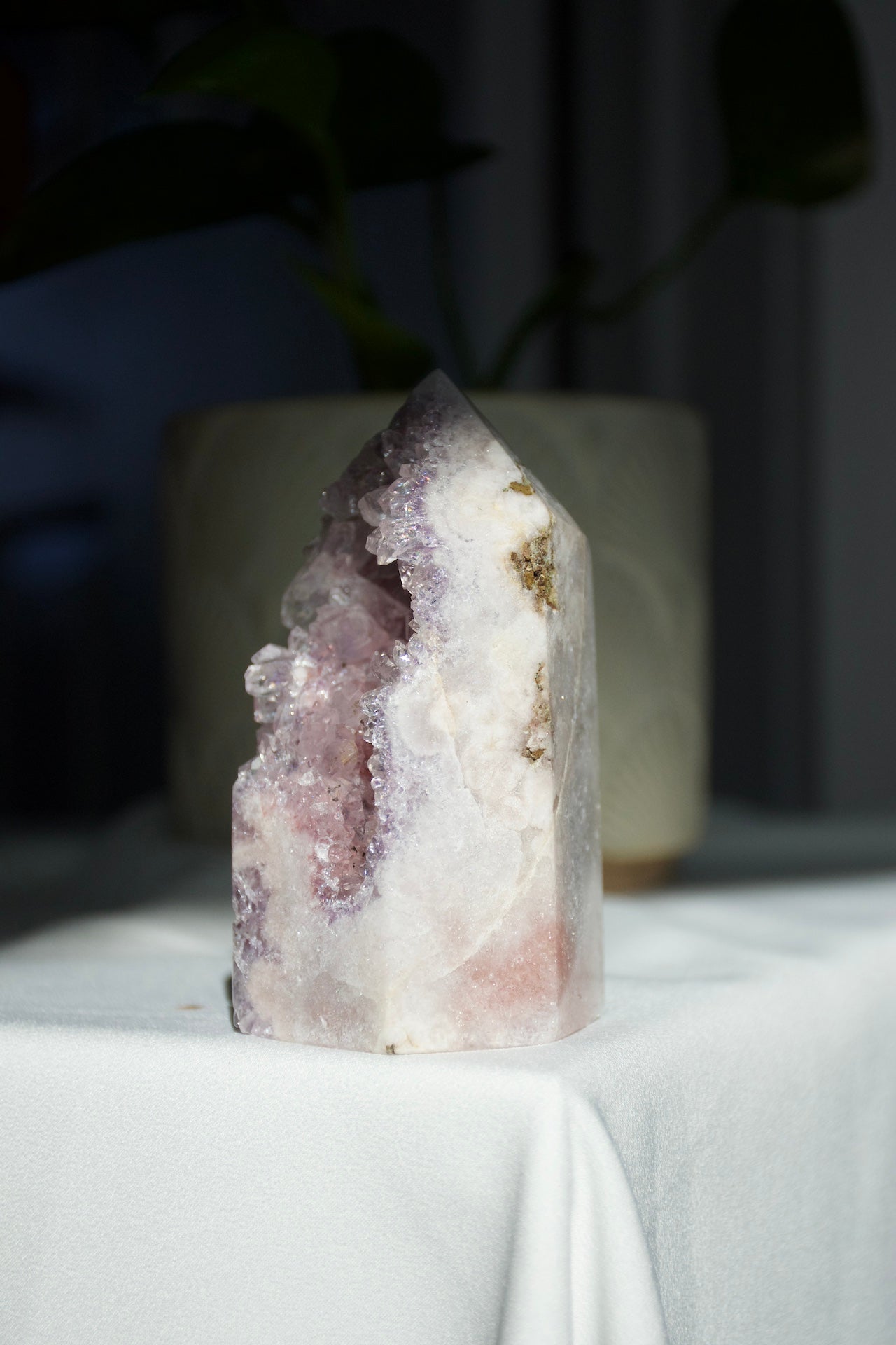 Lavender Amethyst Druzy Tower
