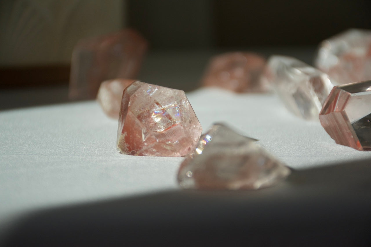 Scarlet Lemurian Half Polished Points