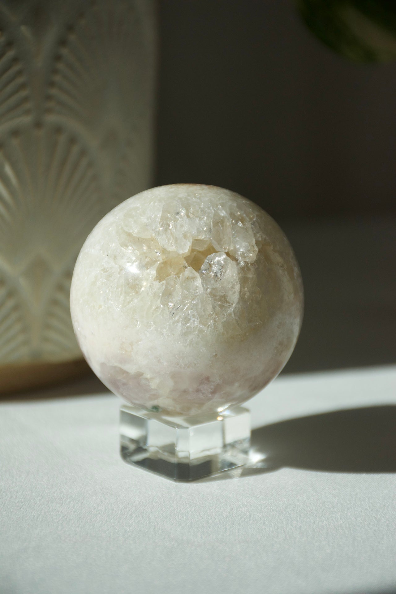 Pink Amethyst Druzy Sphere