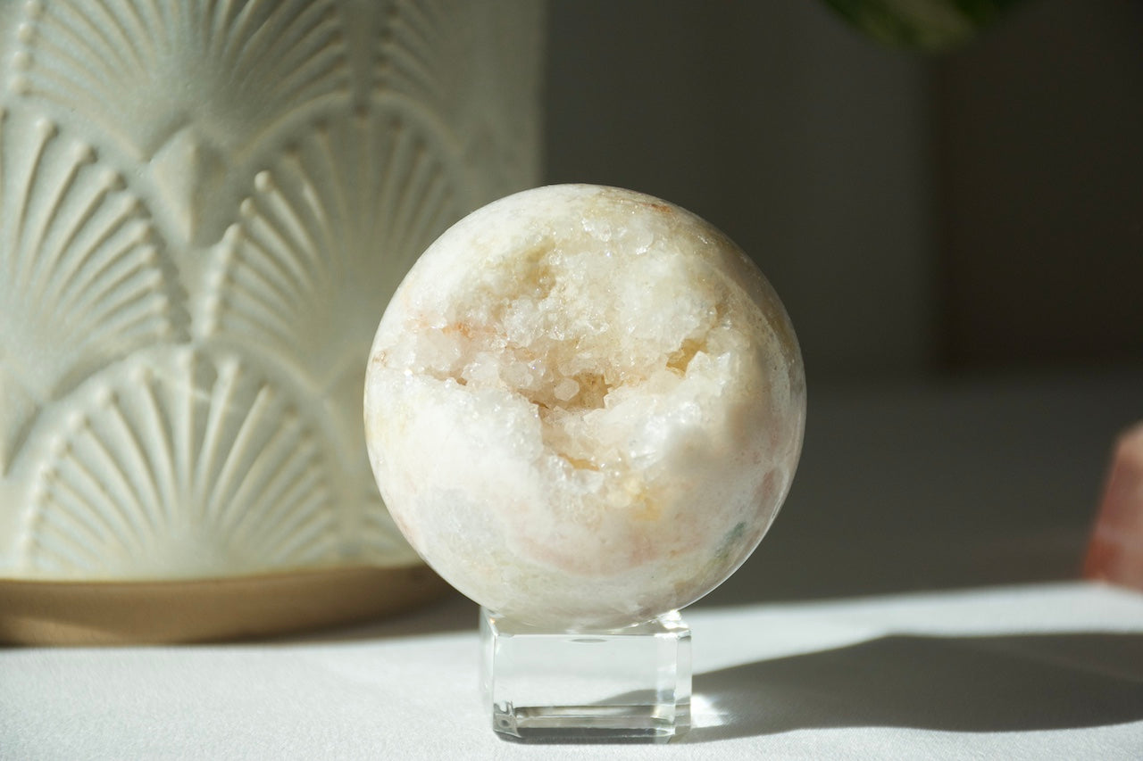Pink Amethyst Druzy Sphere