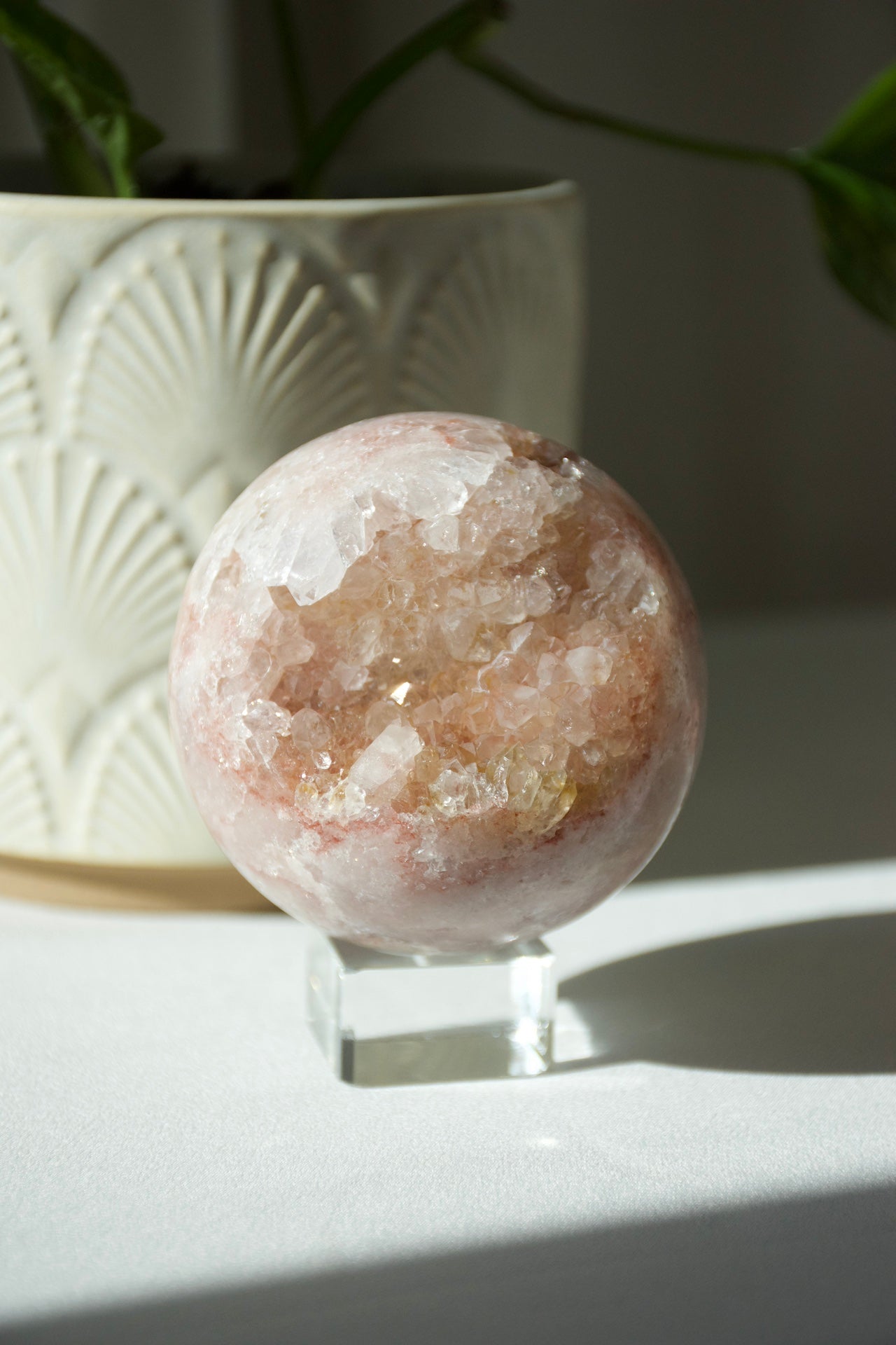 Pink Amethyst Druzy Sphere