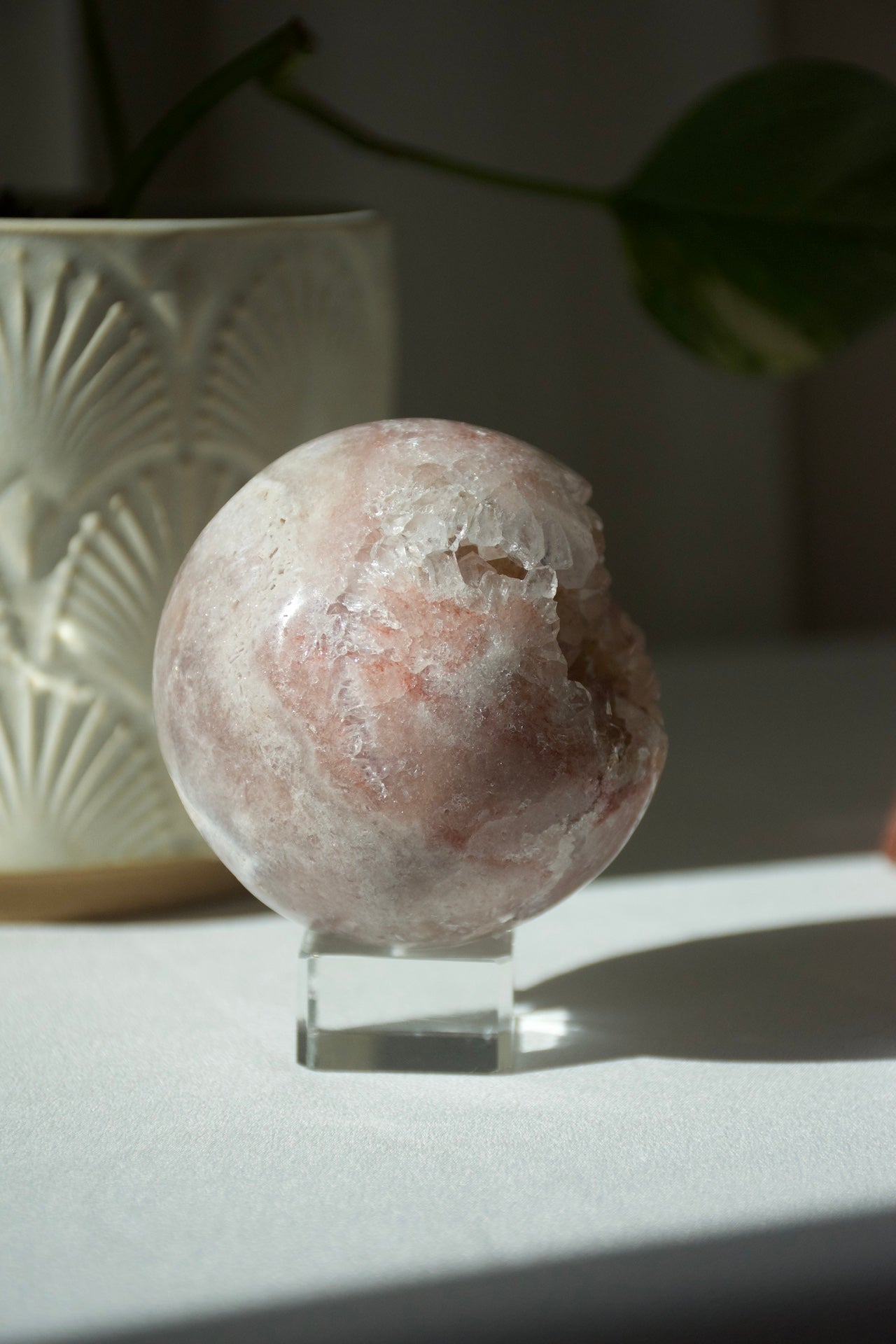 Pink Amethyst Druzy Sphere