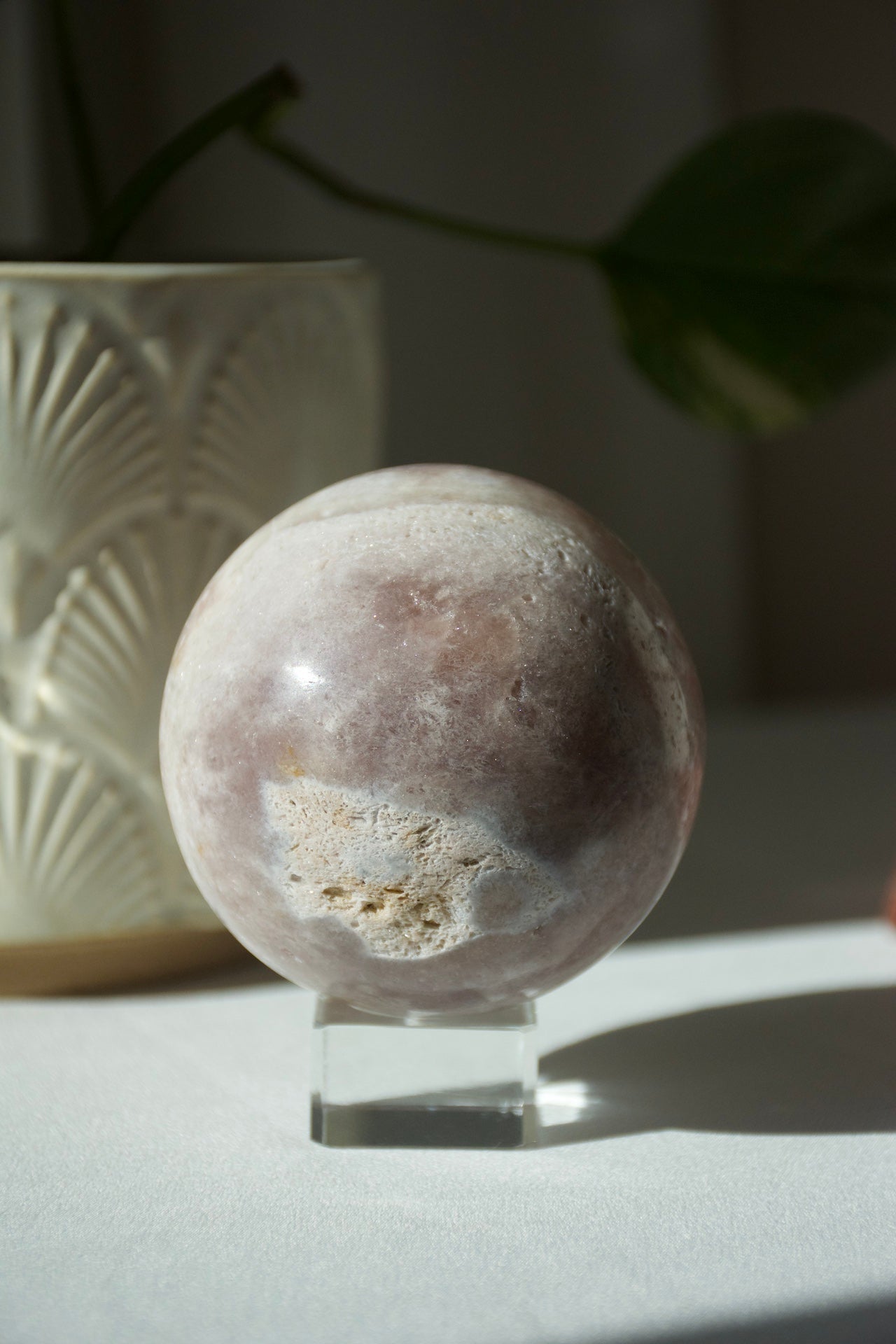 Pink Amethyst Druzy Sphere