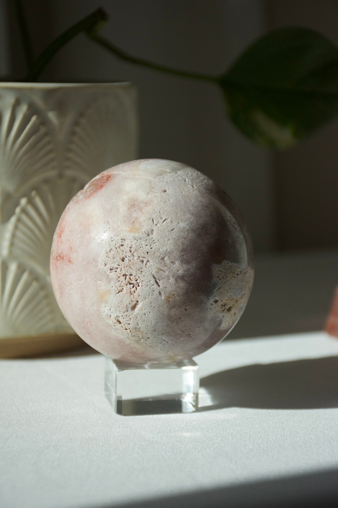 Pink Amethyst Druzy Sphere