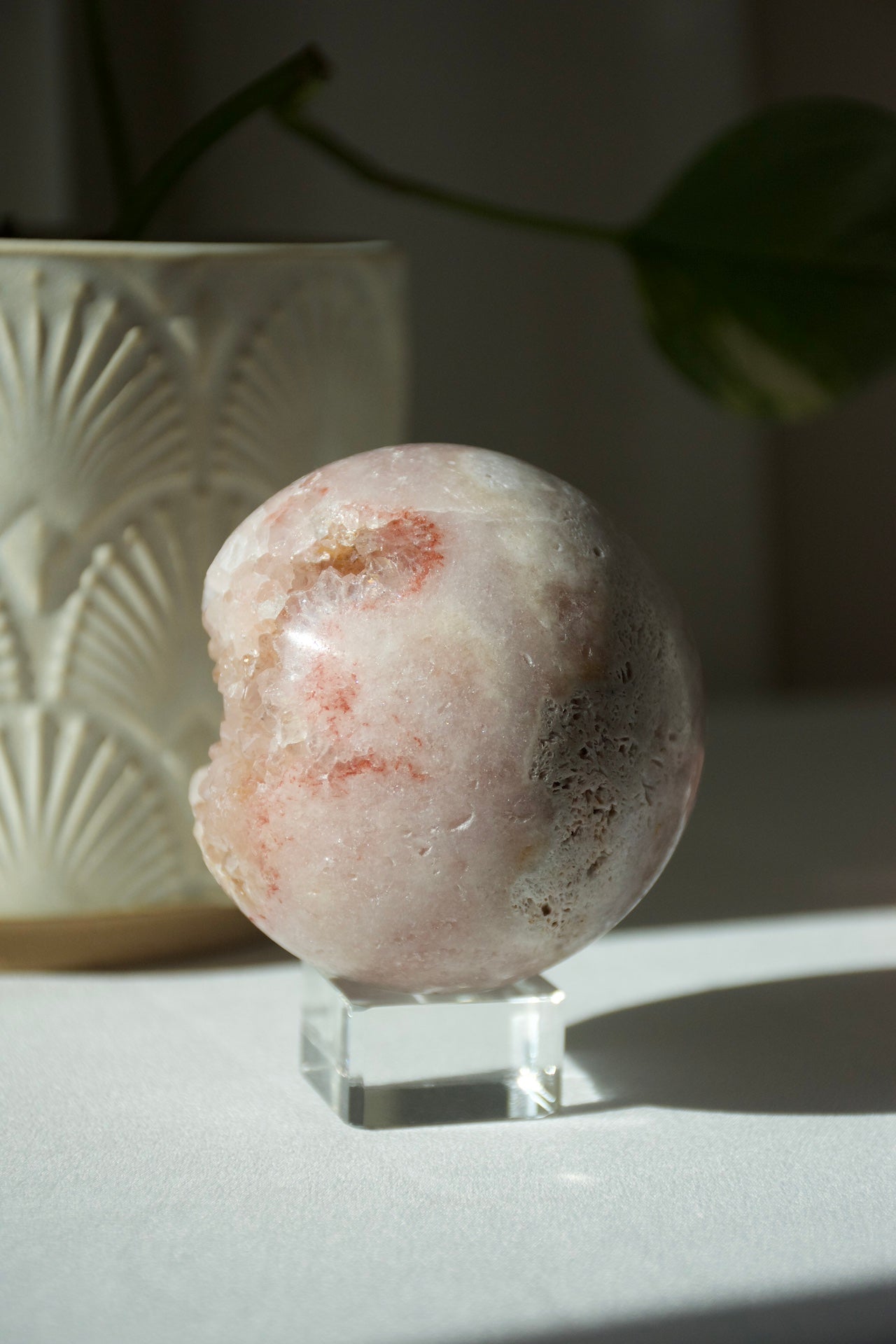 Pink Amethyst Druzy Sphere