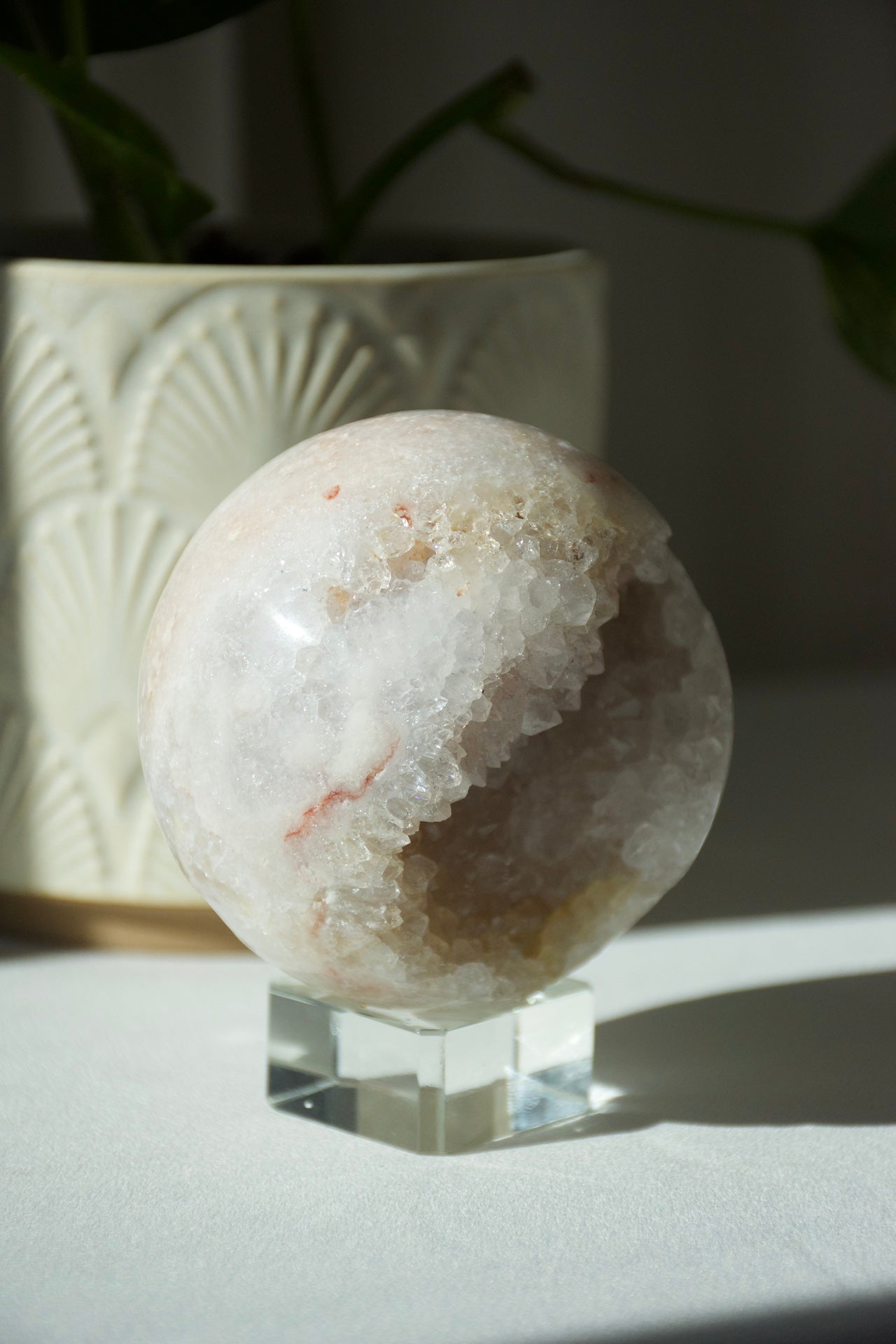 Pink Amethyst Druzy Sphere