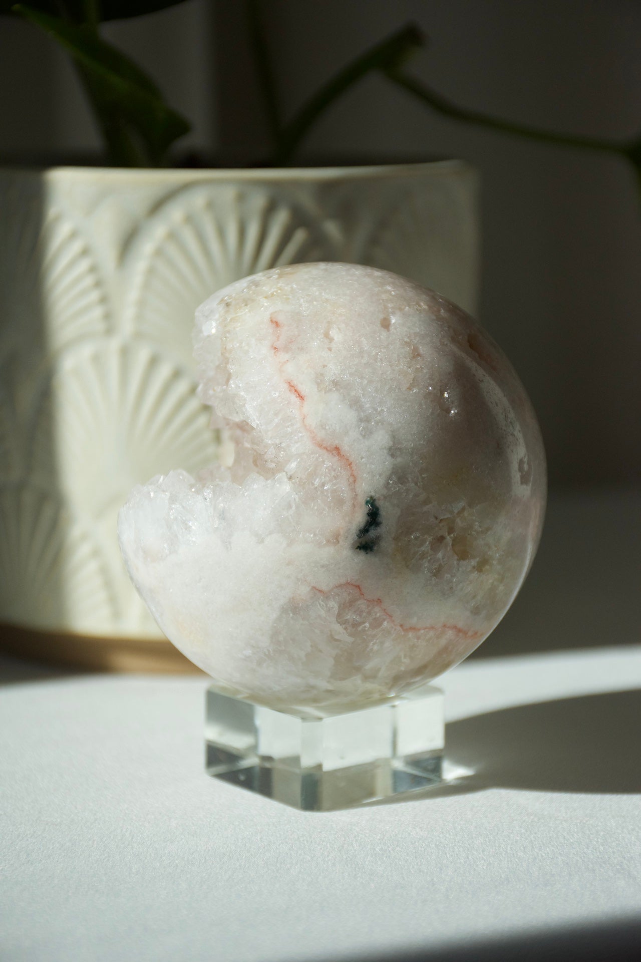 Pink Amethyst Druzy Sphere