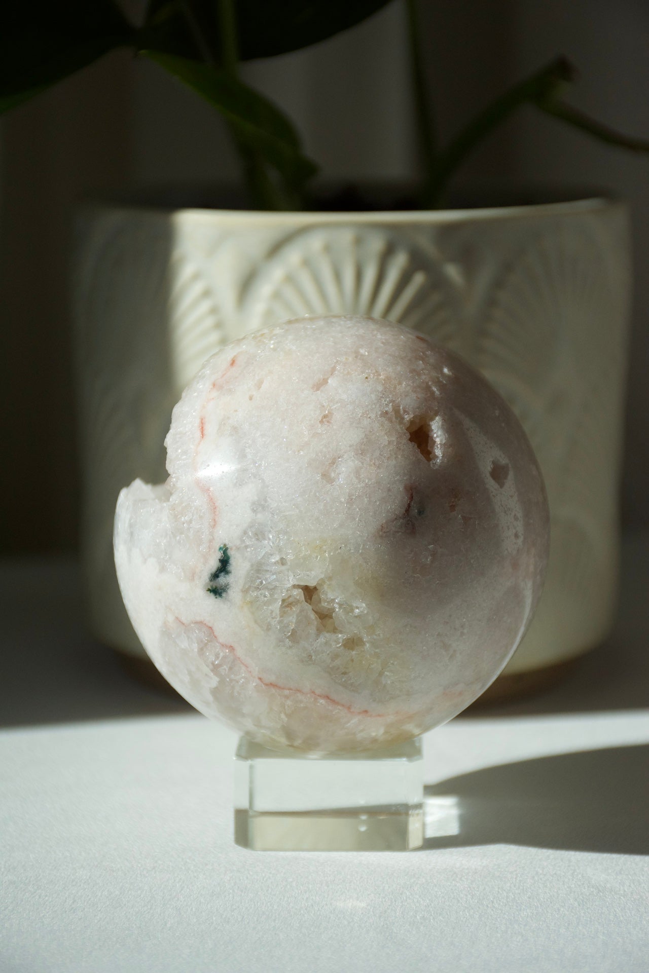 Pink Amethyst Druzy Sphere