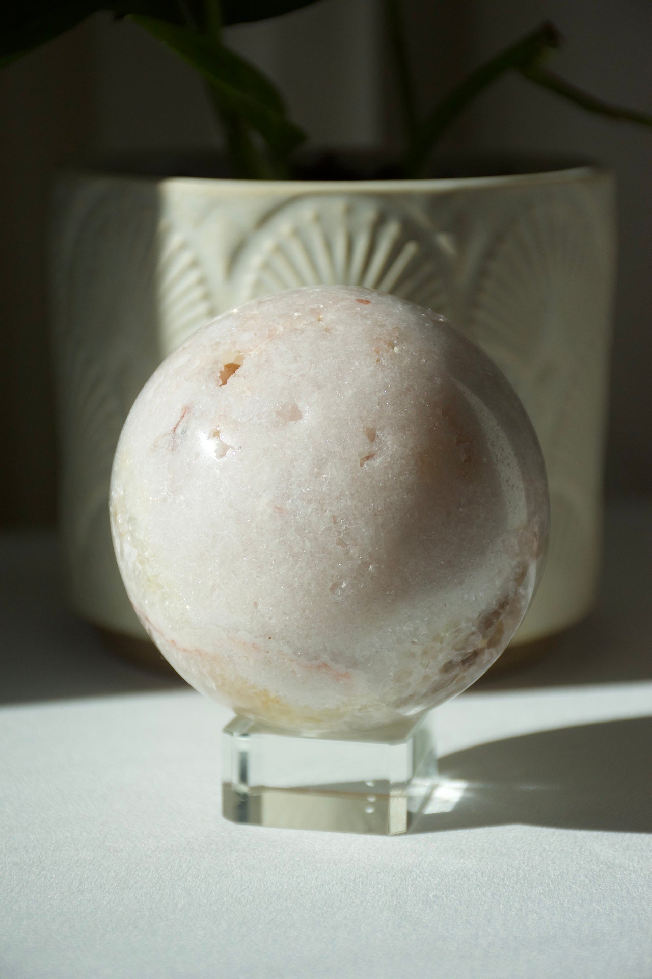 Pink Amethyst Druzy Sphere