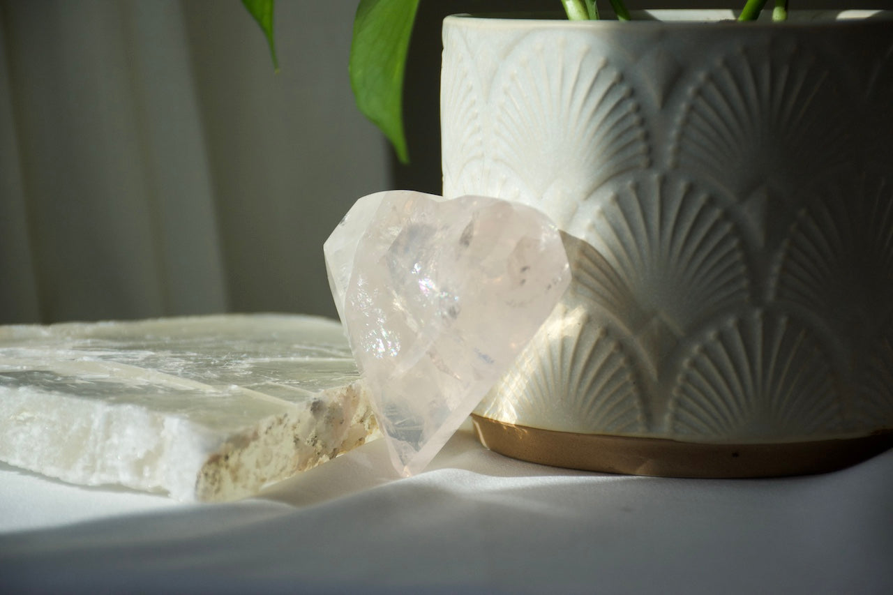 Rose Quartz Heart