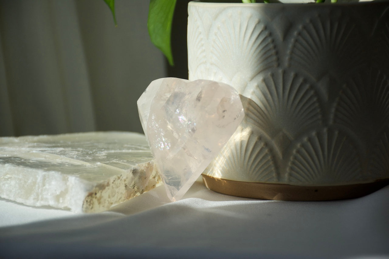 Rose Quartz Heart