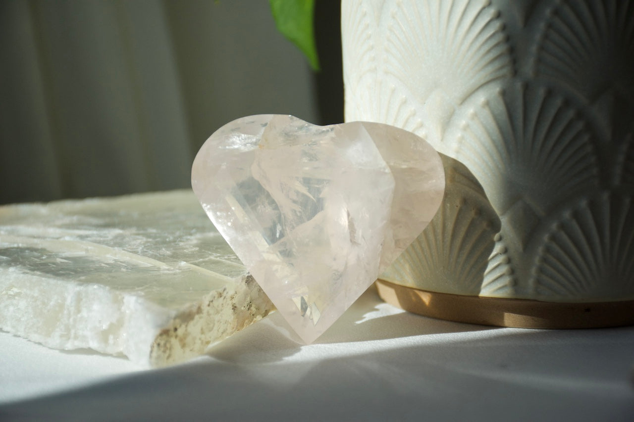 Rose Quartz Heart