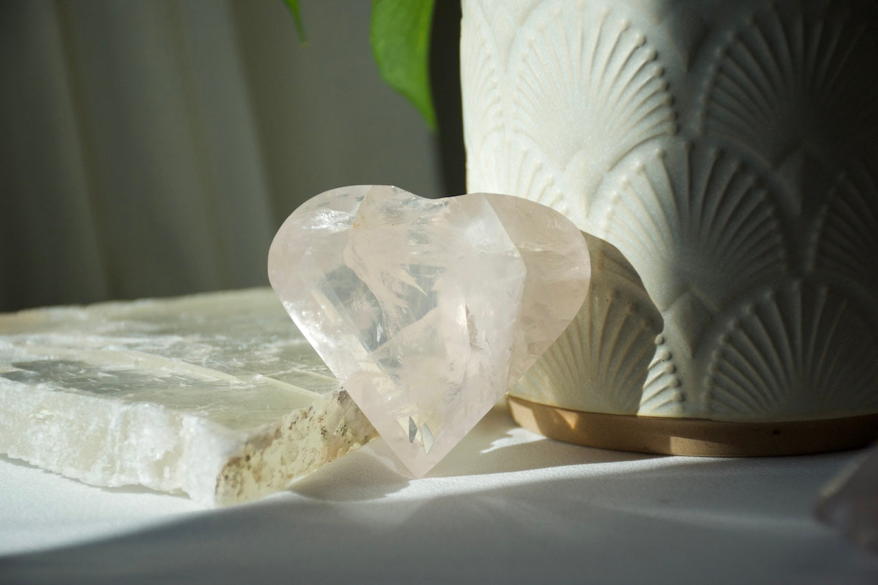 Rose Quartz Heart