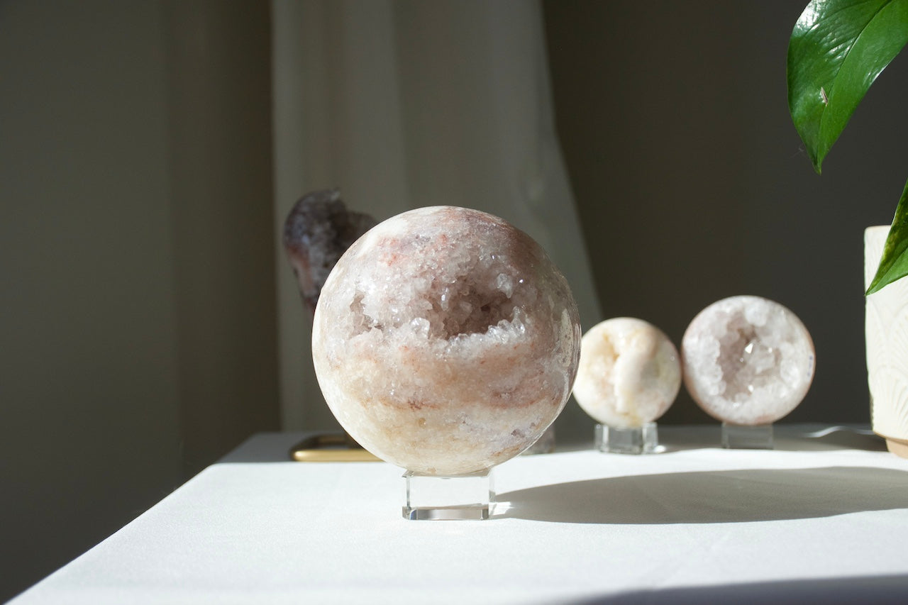 Pink Amethyst Druzy Sphere