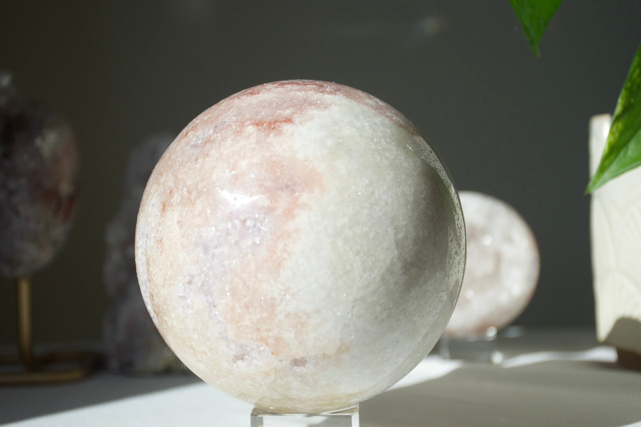 Pink Amethyst Druzy Sphere