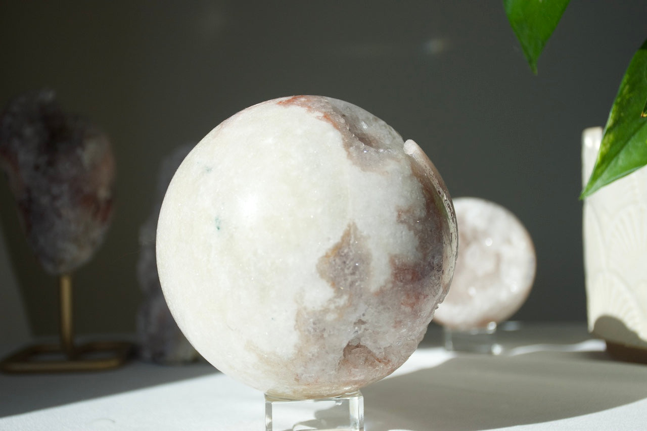 Pink Amethyst Druzy Sphere
