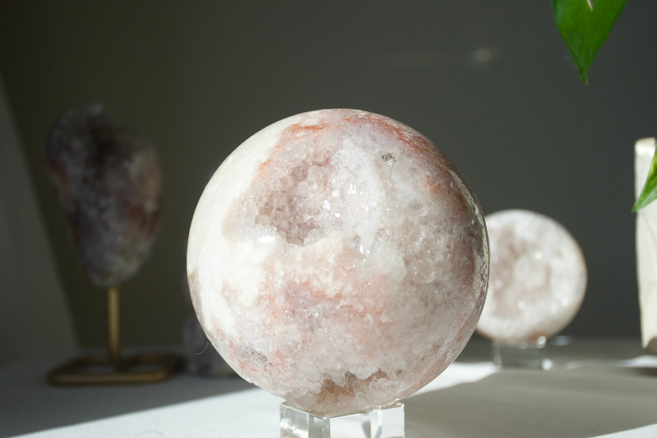 Pink Amethyst Druzy Sphere