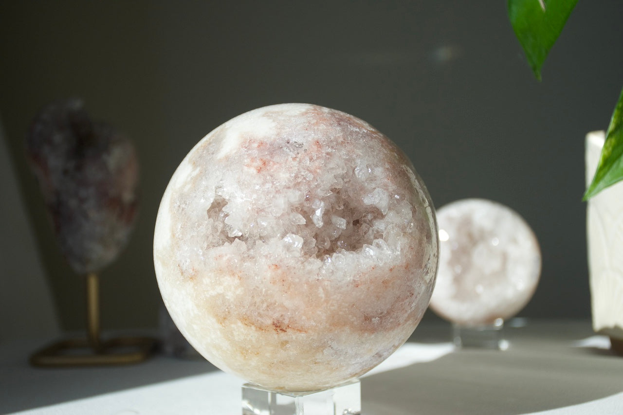 Pink Amethyst Druzy Sphere