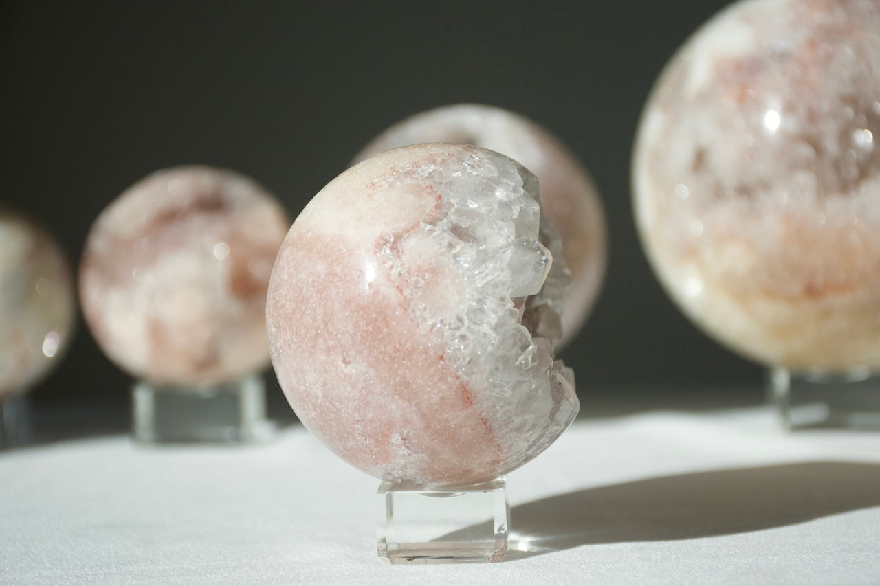 Pink Amethyst Druzy Sphere