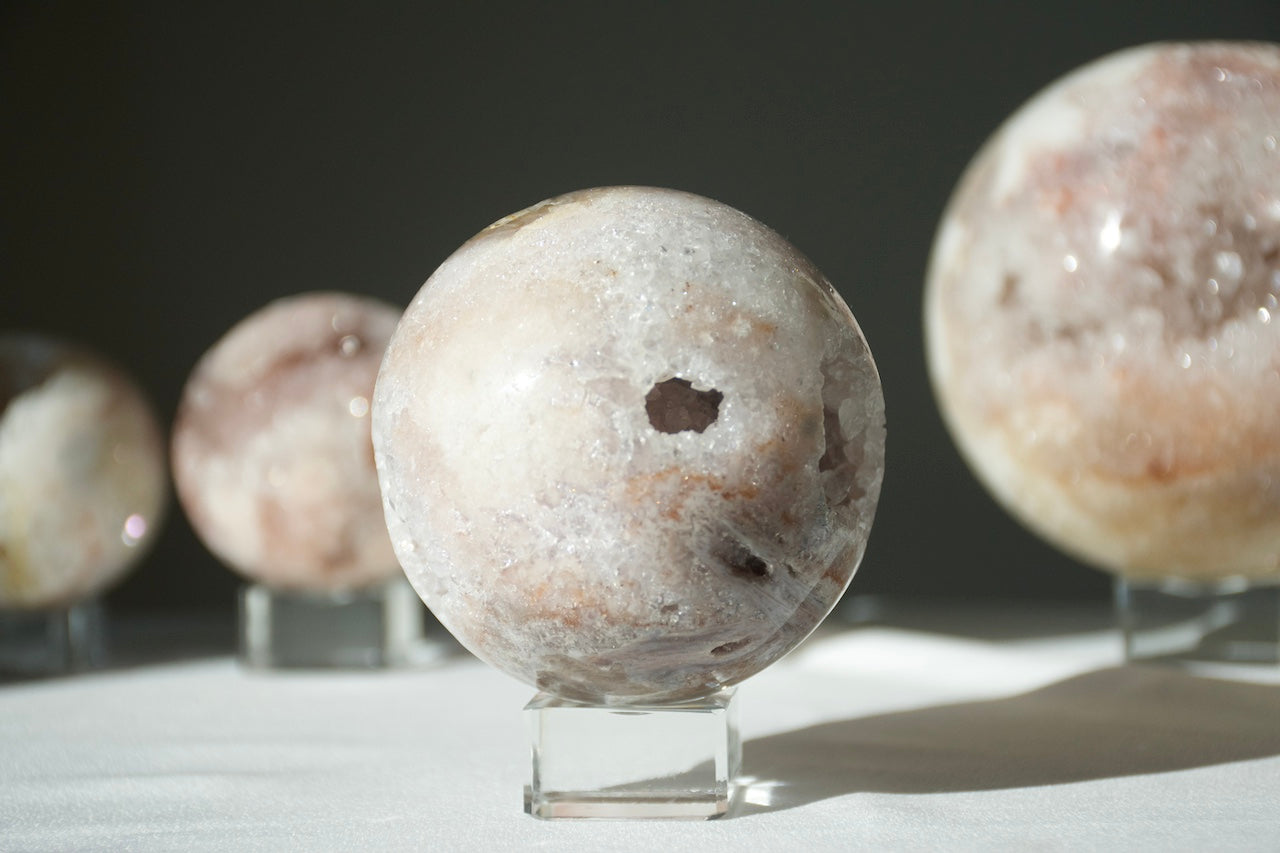 Pink Amethyst Druzy Sphere