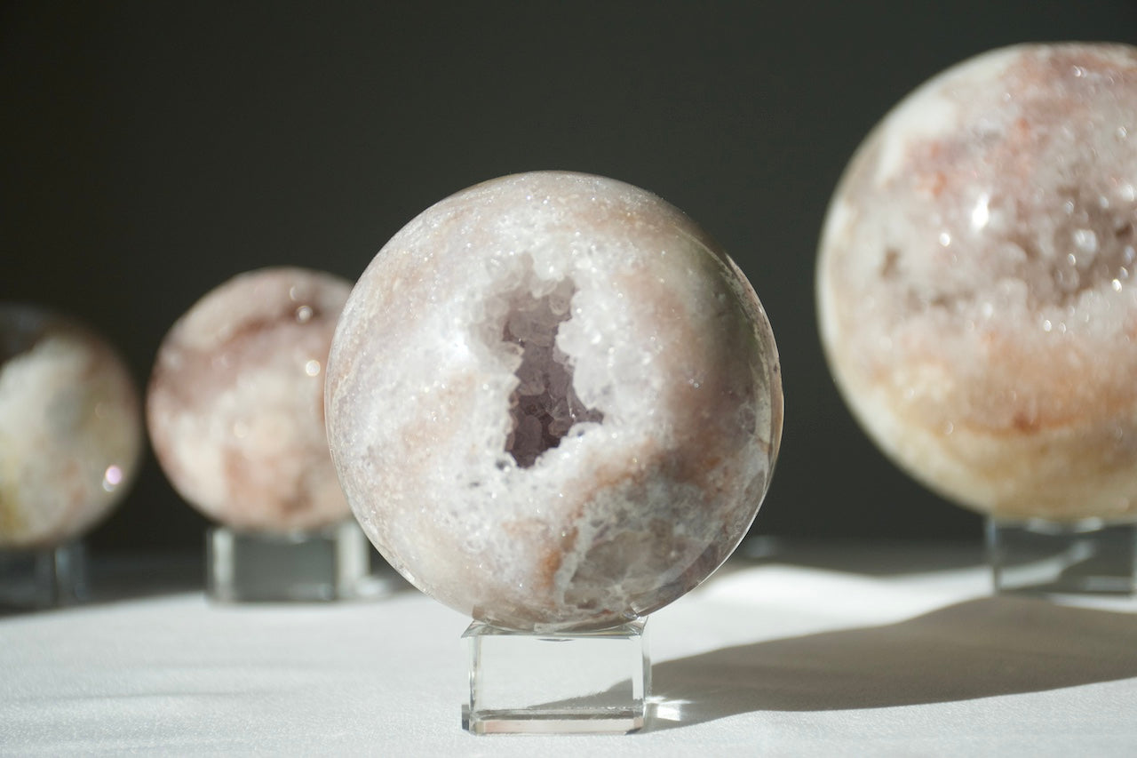 Pink Amethyst Druzy Sphere