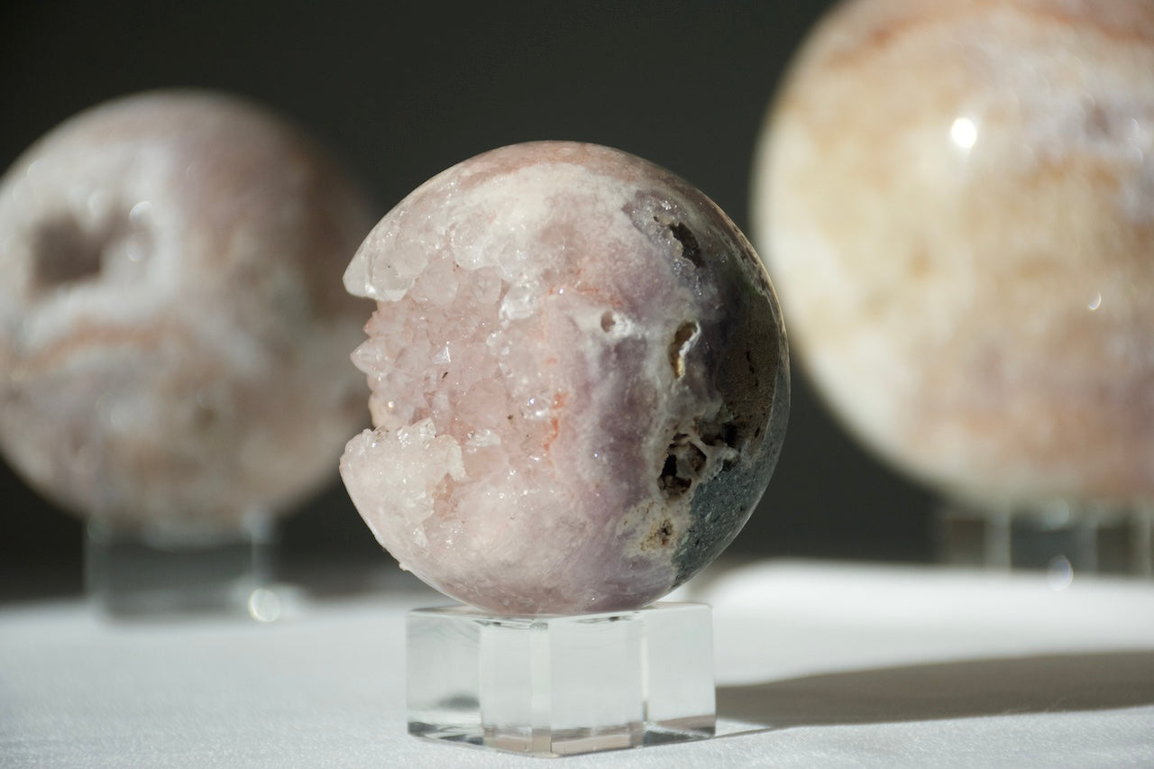 Pink Amethyst Druzy Sphere