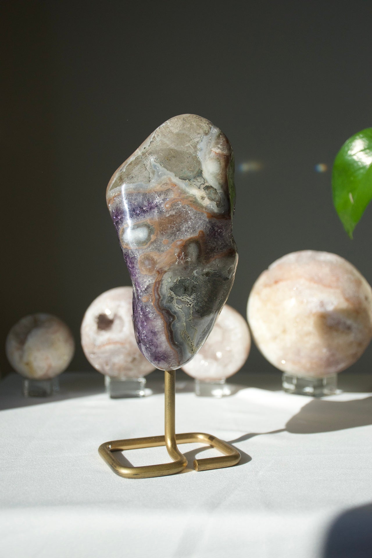 Purple Amethyst Cluster on Stand
