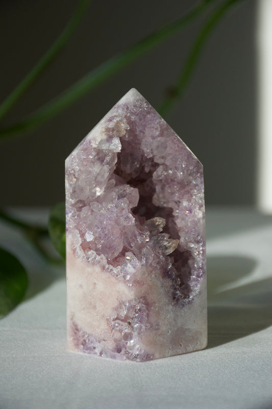 Lavender Amethyst Druzy Tower