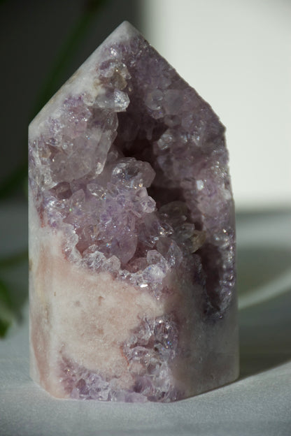 Lavender Amethyst Druzy Tower