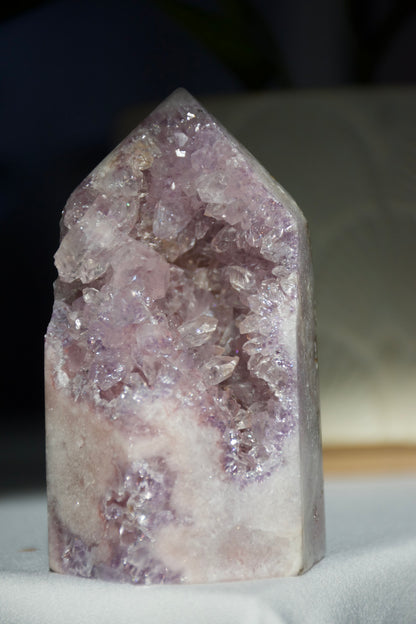 Lavender Amethyst Druzy Tower