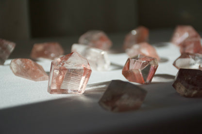 Scarlet Lemurian Half Polished Points