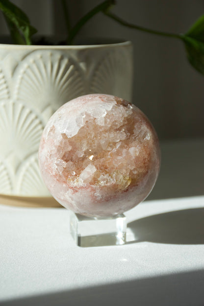 Pink Amethyst Druzy Sphere