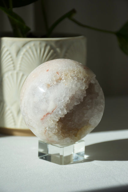 Pink Amethyst Druzy Sphere