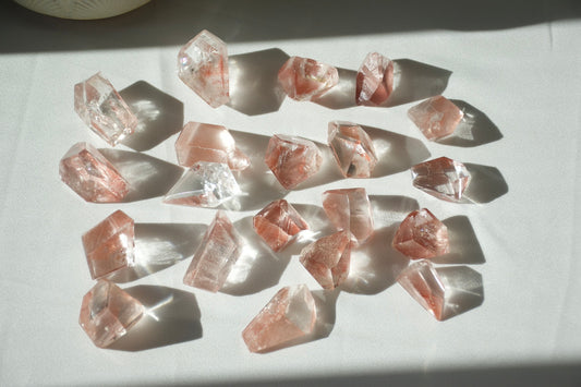 Scarlet Lemurian Half Polished Points