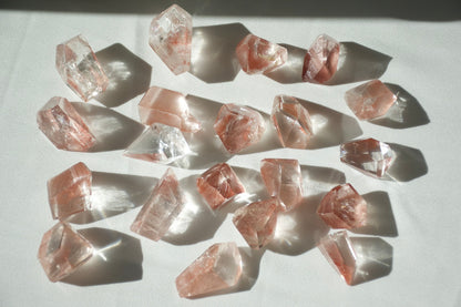 Scarlet Lemurian Half Polished Points