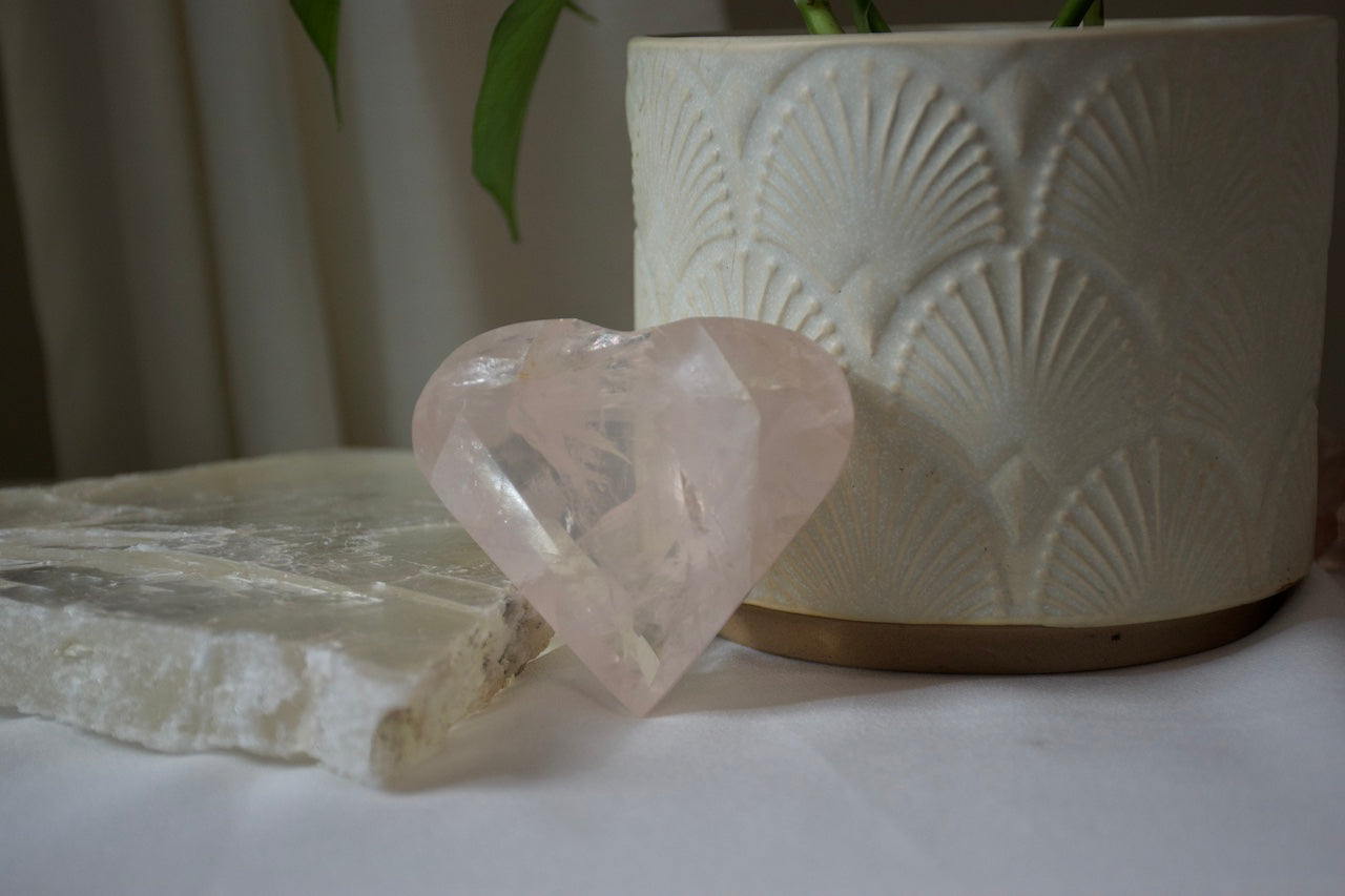 Rose Quartz Heart