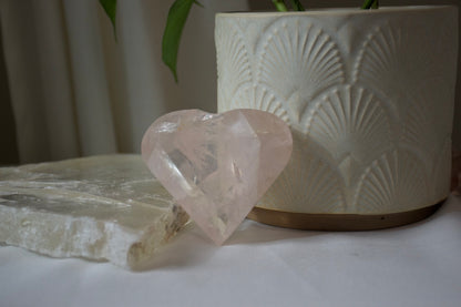 Rose Quartz Heart