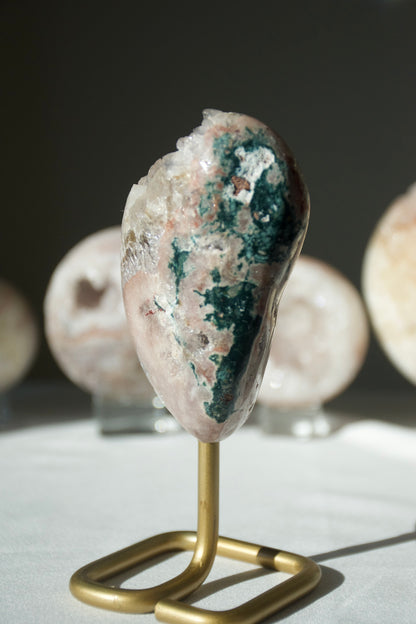 Pink Amethyst Cluster on Stand