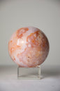 Carnelian Flower Agate Sphere (medium)