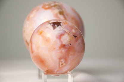 Carnelian Flower Agate Sphere (small)