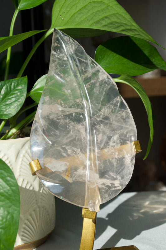 Rose Quartz Leaf