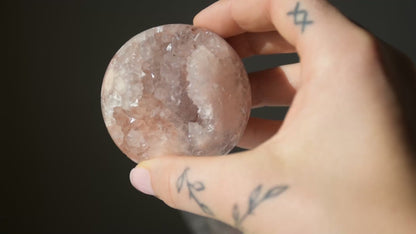 Pink Amethyst Druzy Sphere